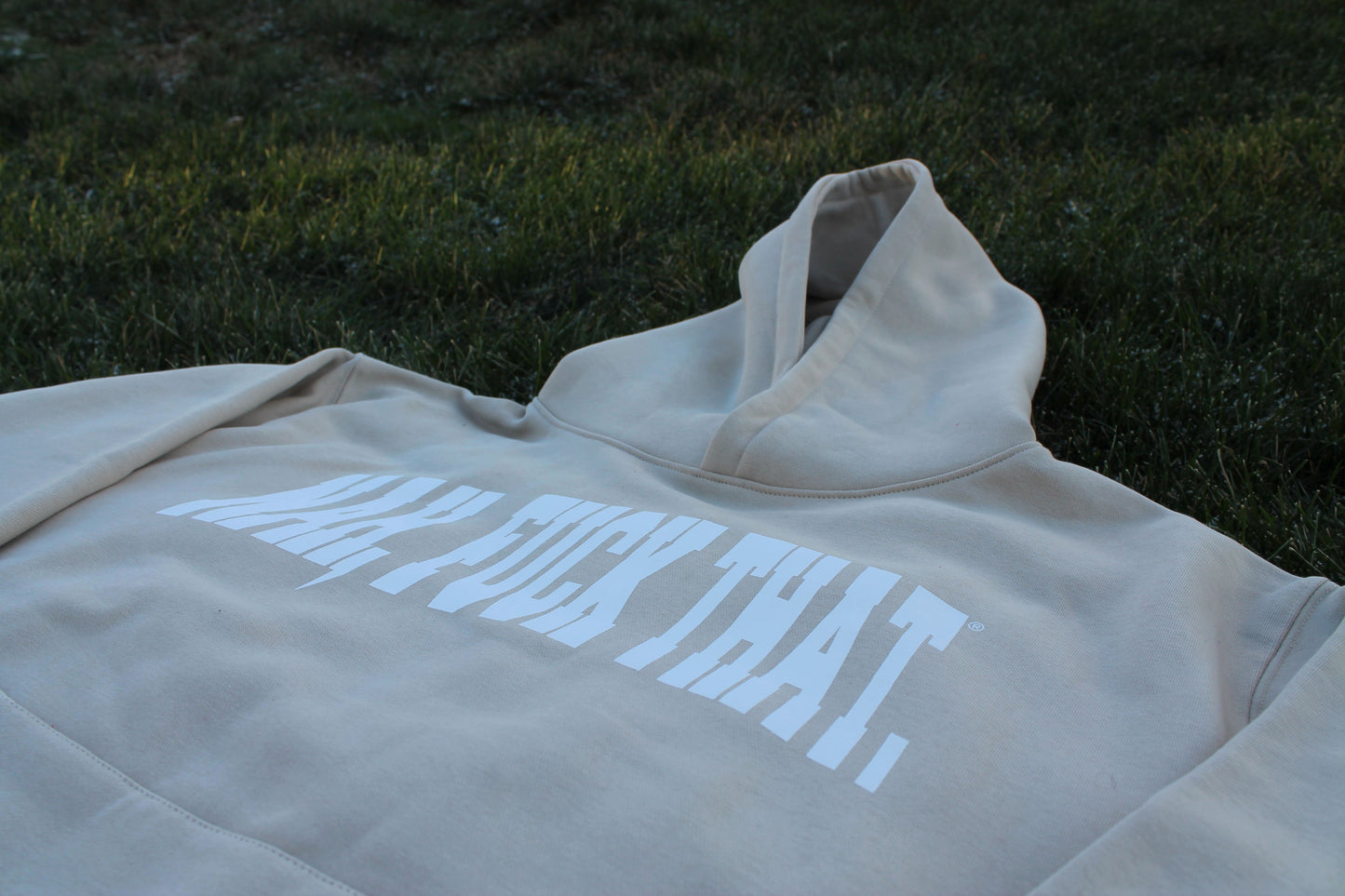 OVERSIZED WINTER WHITE SIGNATURE HOODIE