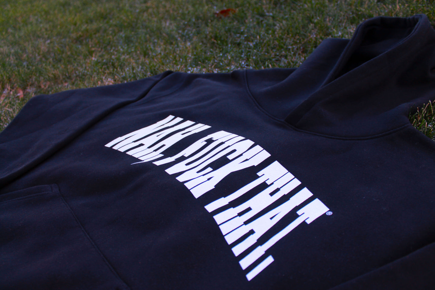 OVERSIZED BLACK SIGNATURE HOODIE