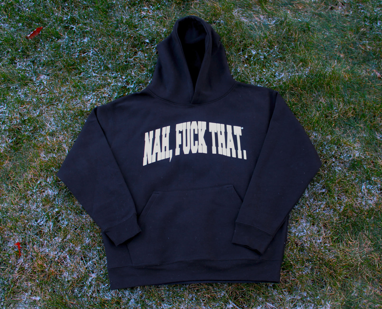OVERSIZED BLACK SIGNATURE HOODIE