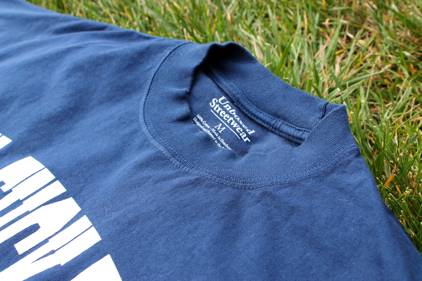 OVERSIZED INDIGO BLUE SIGNATURE TEE