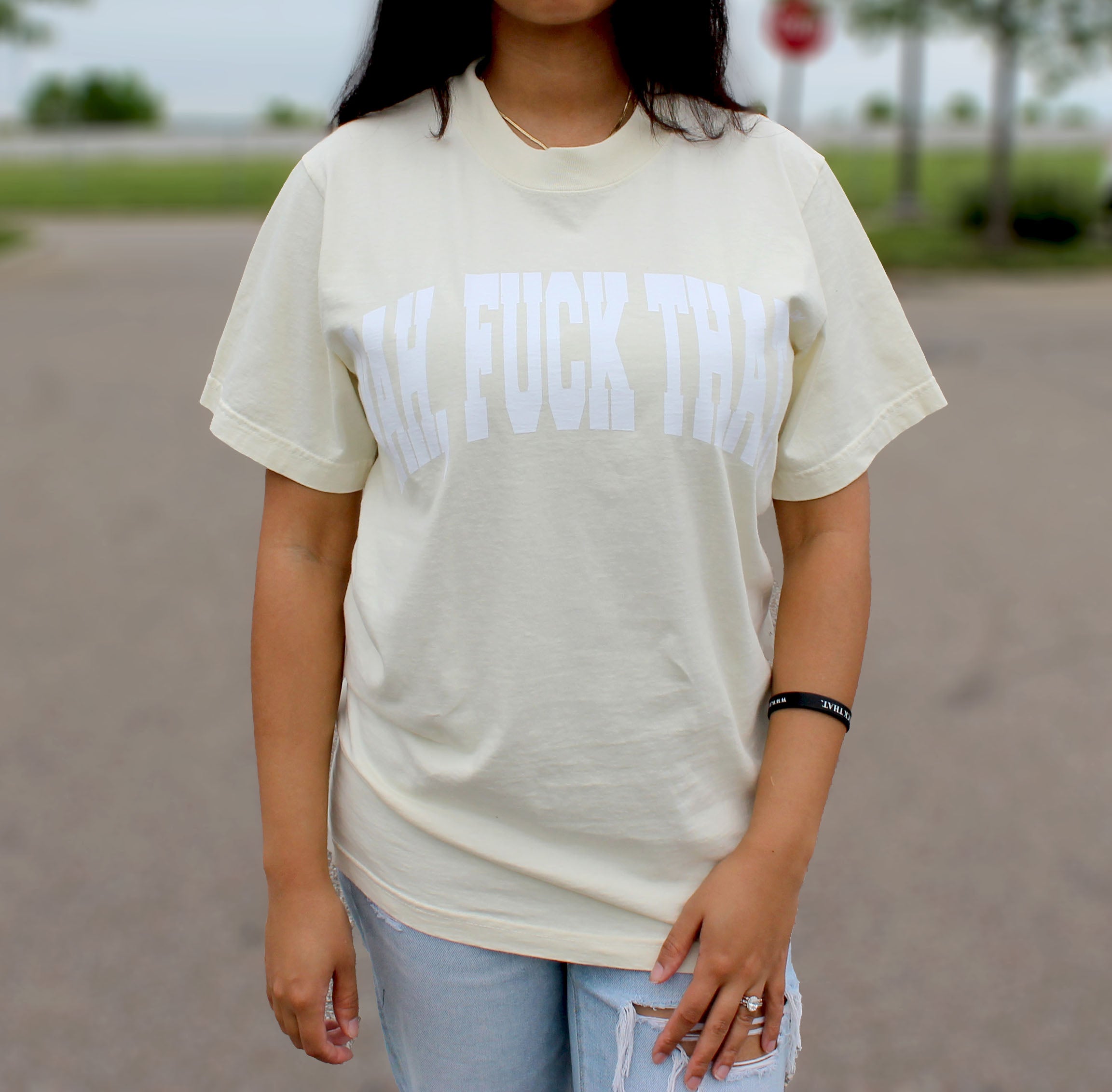 ◇ILLIGO◇ Ethnic Overfit T-Shirt Cream Illest Racing Factory Cream T-Shirt | Zumiez